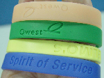 Rubber Bracelets, silicone wristbands, promotional items
