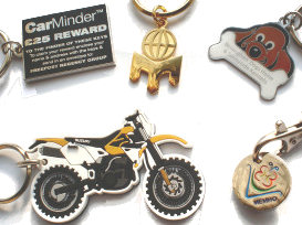 Keyrings, Key Fobs, Shopping Trolley Tokens & Locker Tokens - Click for details