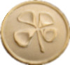 Badge - Sandblasted Gold Finish