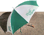 Golf umbrellas in various colours printed with your logo or slogan