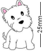 Westie Terrier Dog Badge