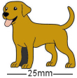 Golden Labrador Dog Badge