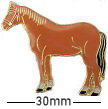 Brown Horse Badge