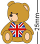 British Teddy Badge
