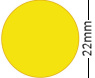Round Dot Badge - Yellow