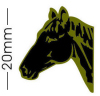 Black Horse Head Badge