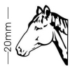 White Horse Head Badge